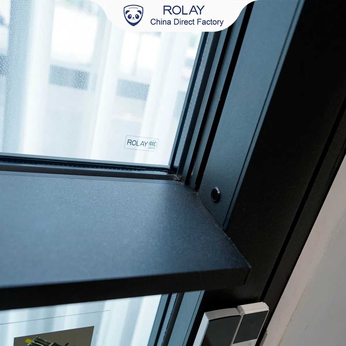 Rolay/Direct Source Aluminum Window Sliding Window Hugh Vision Panoramic Safety Protection Automatic Smart Lifting Sliding Electric Shutter Window