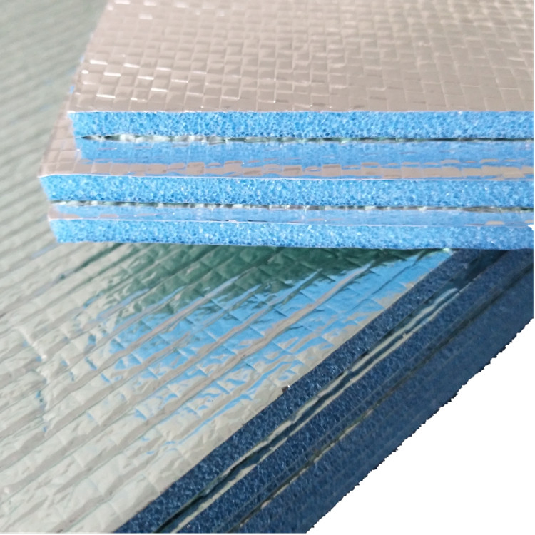 Chase Blue Pack OEM Polyurethane MPET Foams Insulation Material Foam Board Insulation Alu Foil Coated Xxpe Foam Thermal Insulation