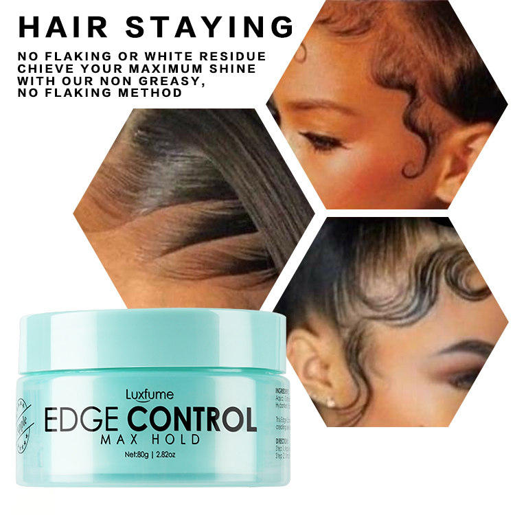 Super Strong Extreme Hold Glitter Shine Jam Braid Gel 4c Hair Wax Edge Control Extra Hold No Flaking Non Greasy Apple Scented Strong Hold Hair Edge Control Gel