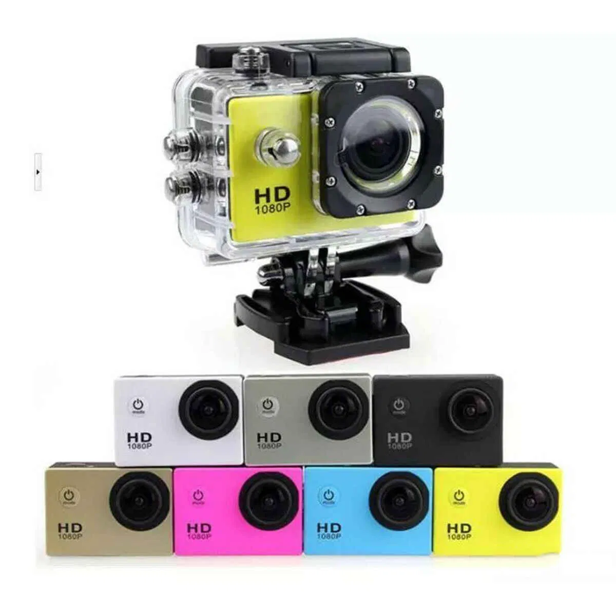 1080P WiFi Action Camera Underwater with Go PRO Acrylic Box WiFi Action Camera Sj7000 Camera