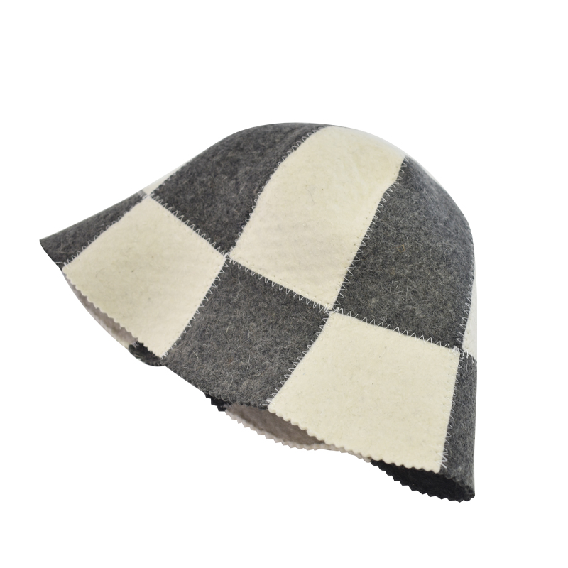 Sheep Wool Felt Sauna Hat - Multi - Style for Japanese, German & Russian Banya Unisex for Men & Women