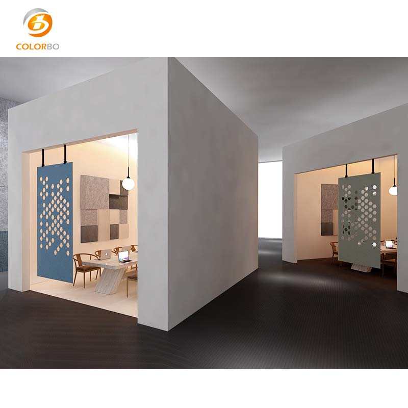 School meeting room decoration partition PET acoustic panel screen