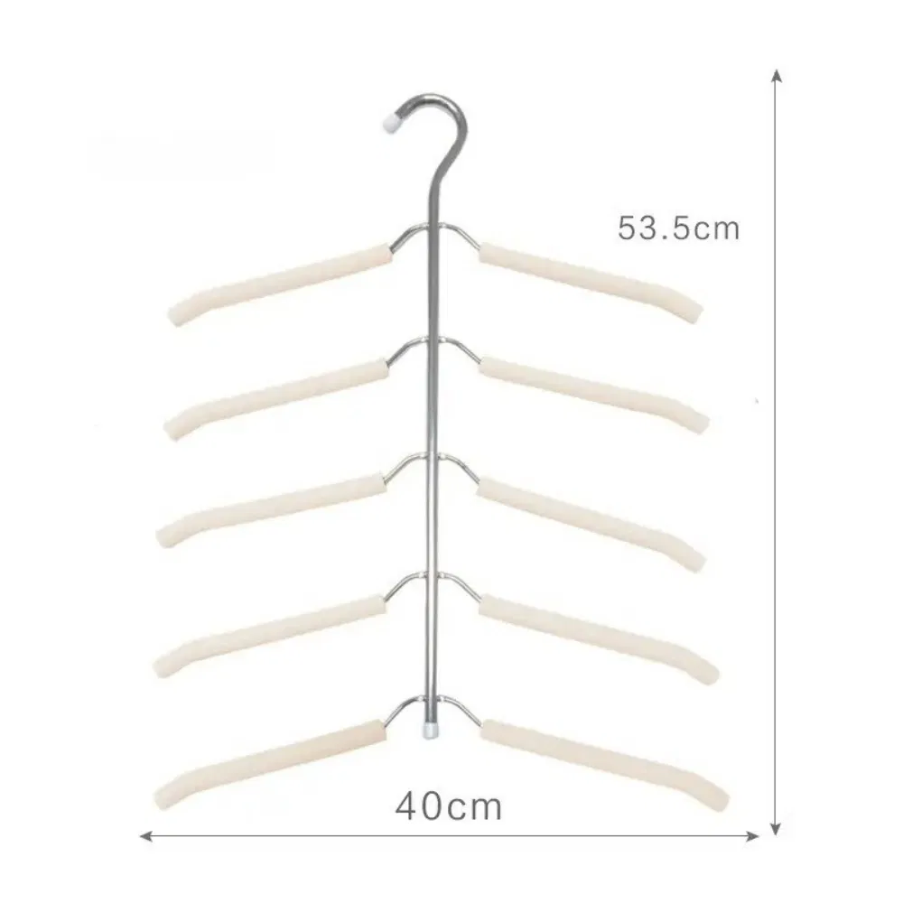 5 Layer Non-Slip Clothes Rack Hanger Wardrobe Closet Wbb29901