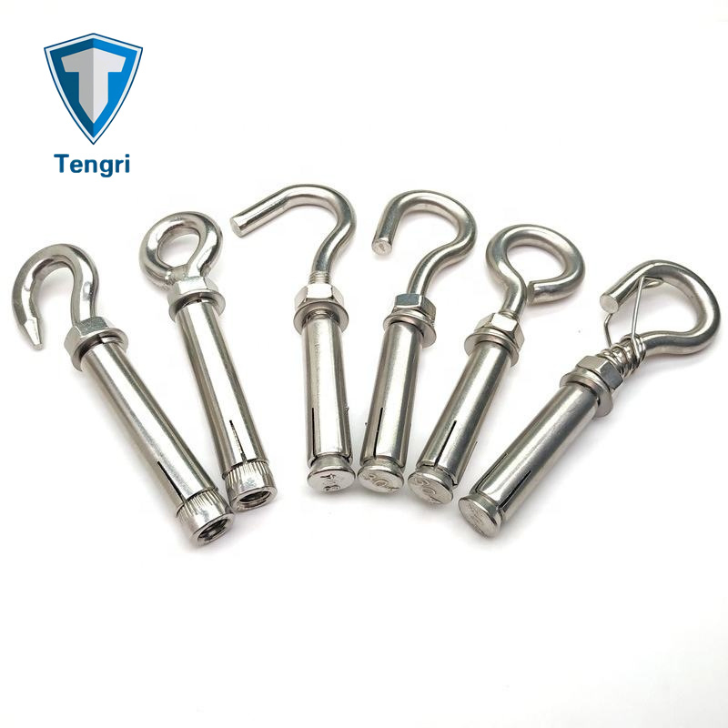 Zinc Plated Type Sleeve Anchor Hook Expansion Bolts for Solar Water Heater