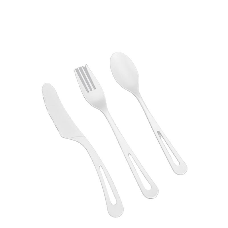 PLA Disposable Fork and Spoon Set Custom Logo Utensils