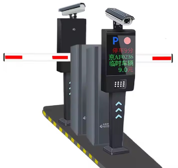 Automatic Gate Parking Kiosk with (POE 8 Ports 12V) to Power Camera Pay Station Car Parking Management System
