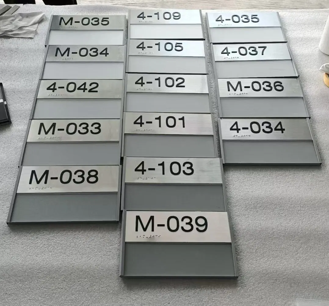 High-Quality Indoor Braille Signs with Custom UV Printing