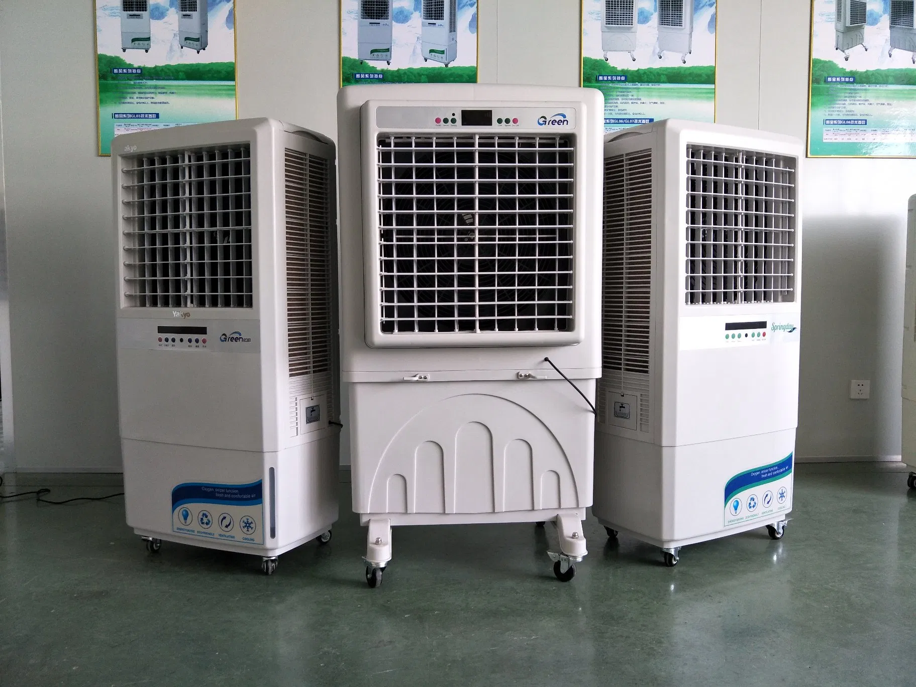 Floor Standing Big Airflow Outdoor Evaporative Air Cooler with 5000CMH Air Flow Commercial Use