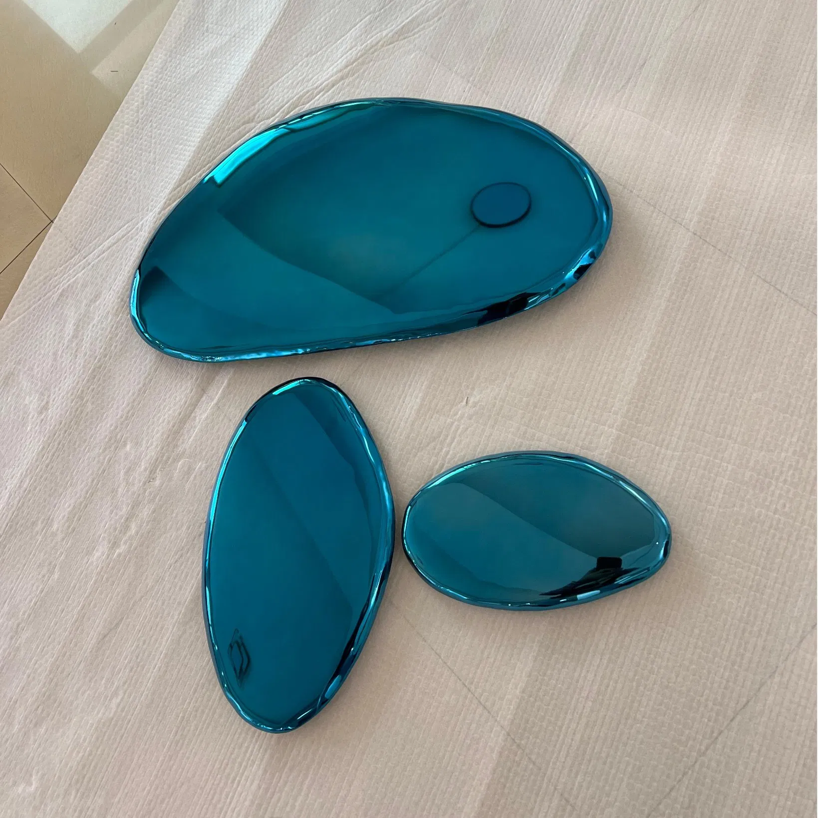 600mm 700m 800mm 1000mm 1200mm Metal Stainless Steel Decor Mirror Wall Decoration