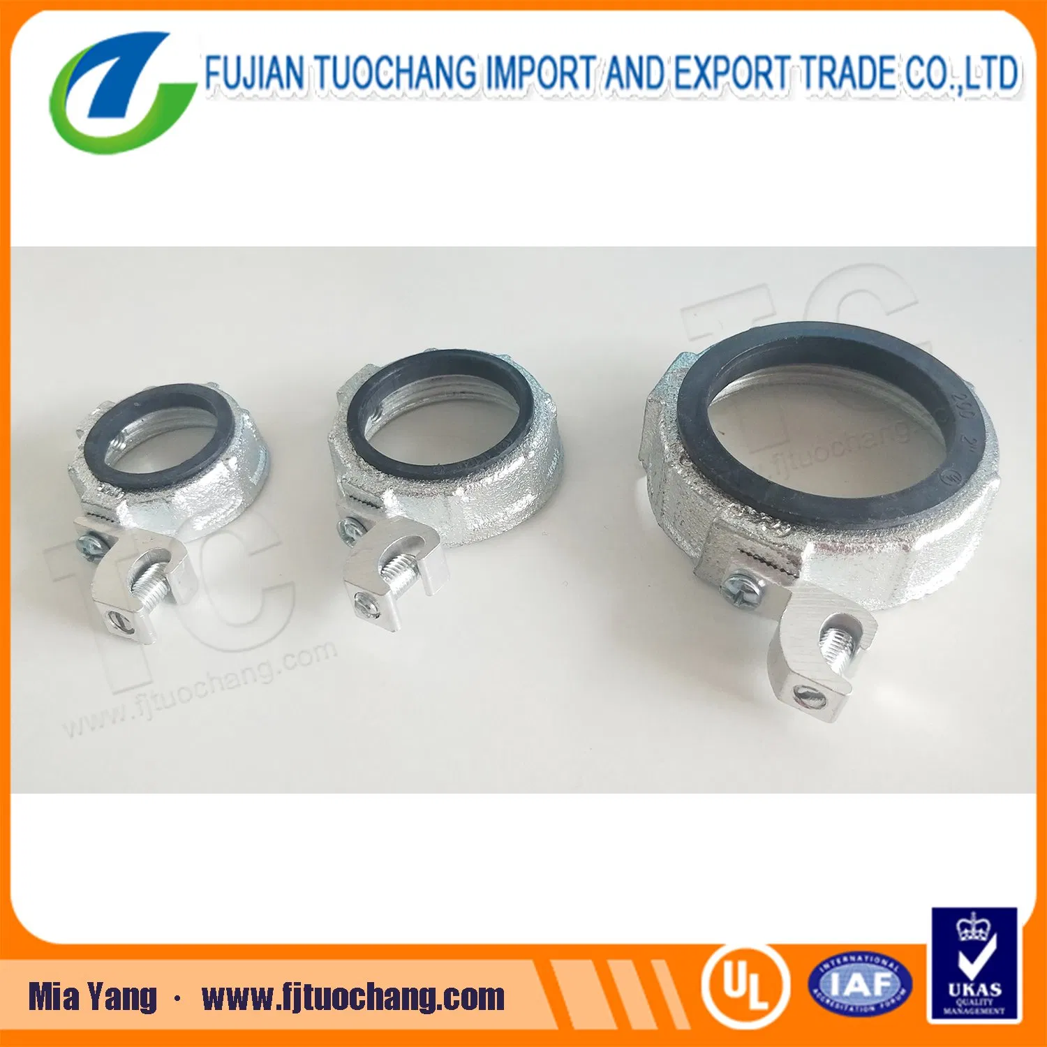 Insulated Grounding Bushing for Threadless and Threaded Rmc/IMC