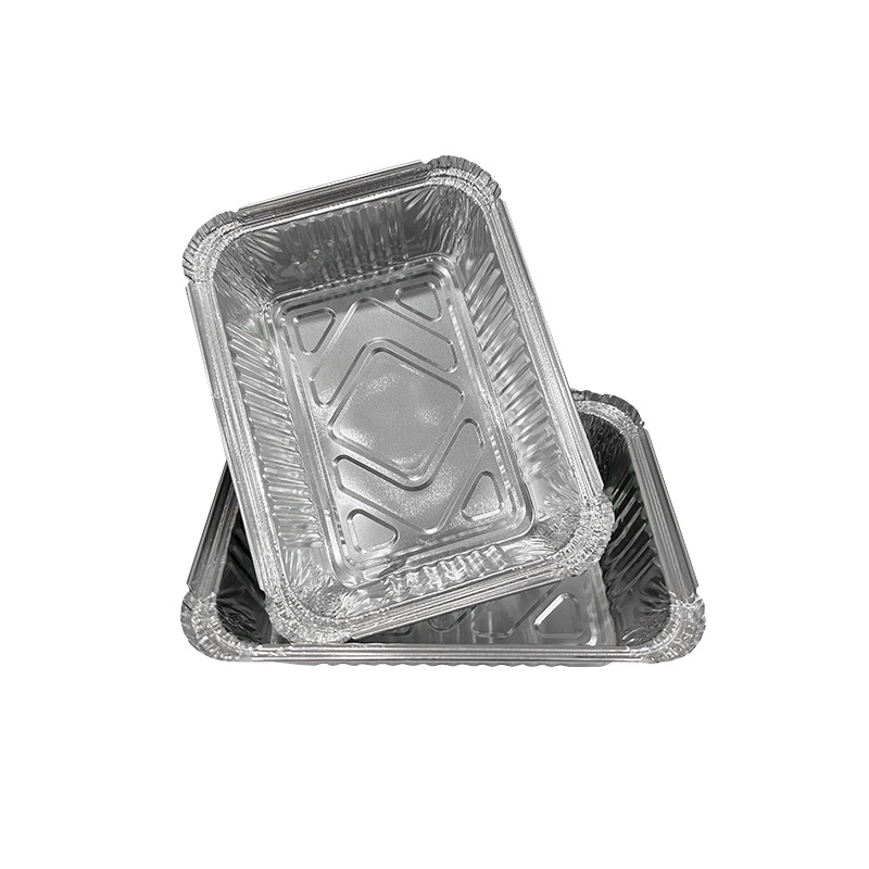 High Quality Take-out Ovenable Aluminum Foil Pan Container with Lid