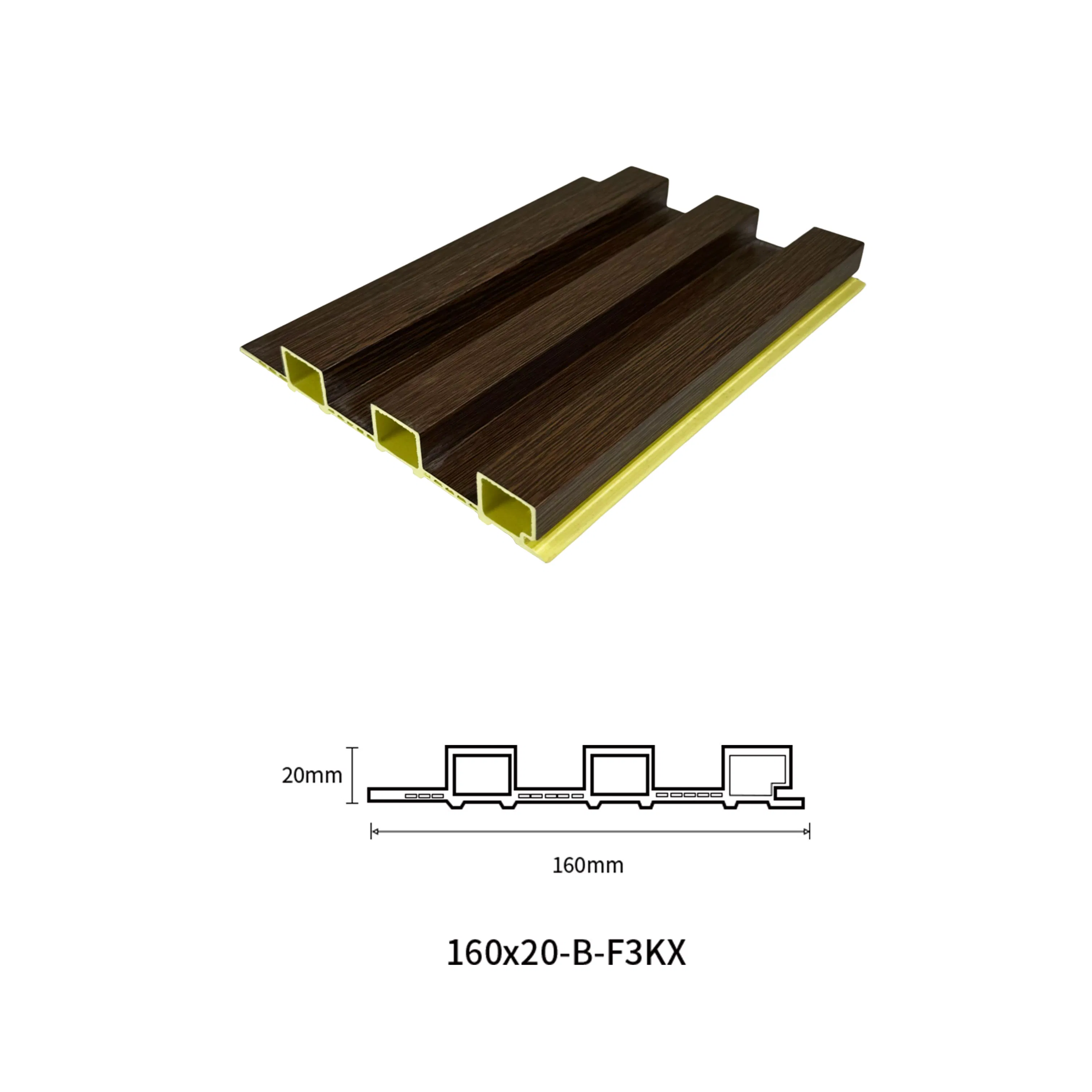Wooden Plastic Panel Wall Interior Decoration