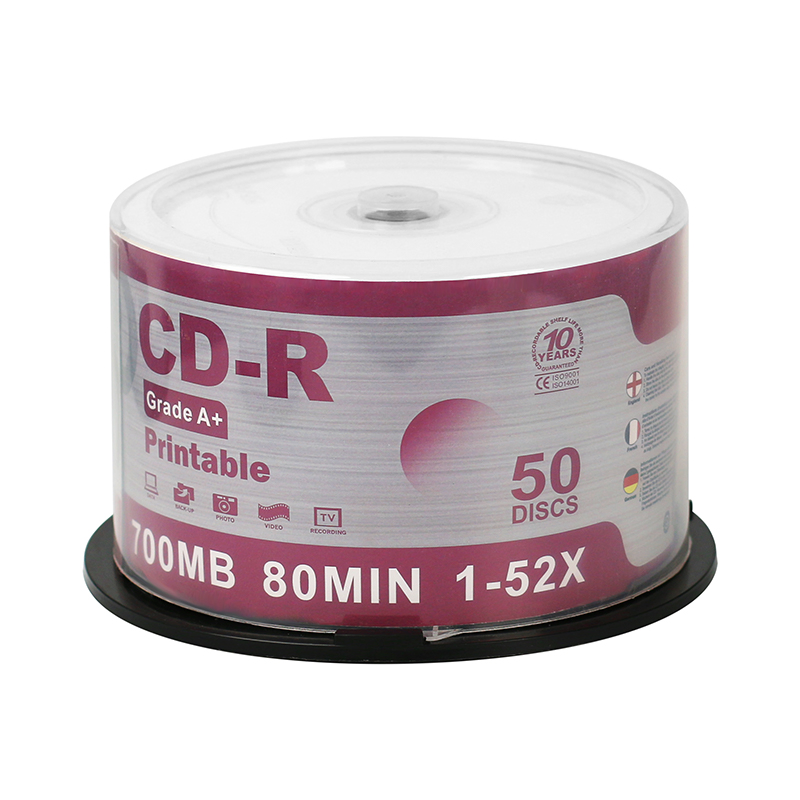 DVD-R диски 4.7ГБ 16x, 50 шт., печатные