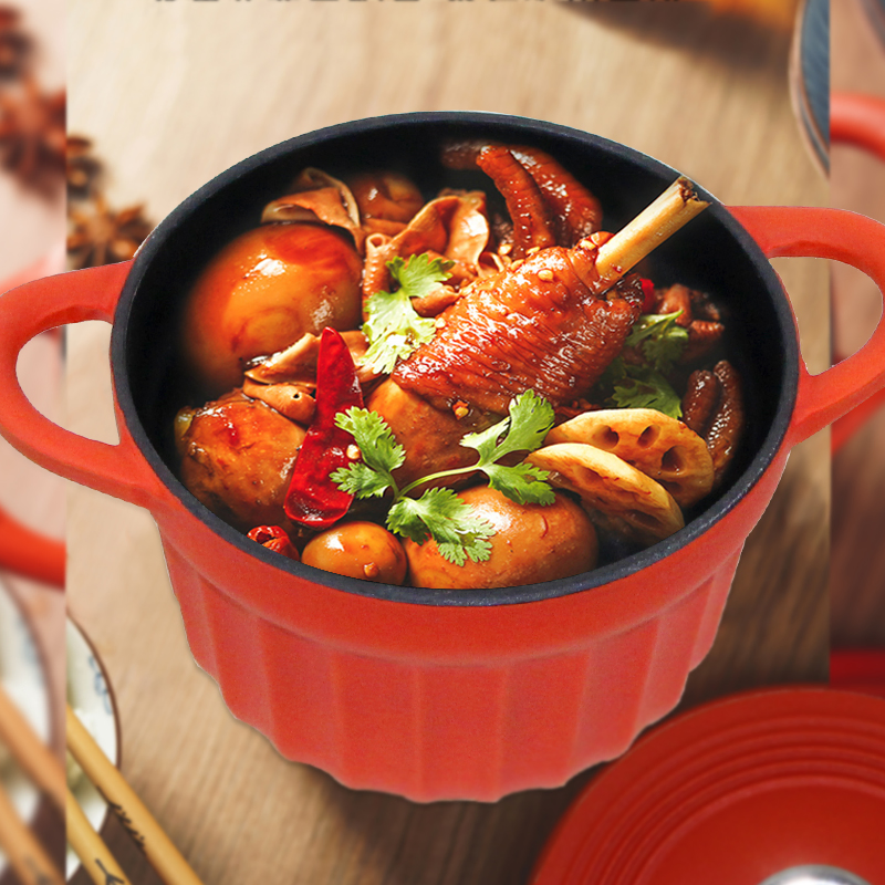 Чугунная эмалированная кастрюля-кокот Cookwin