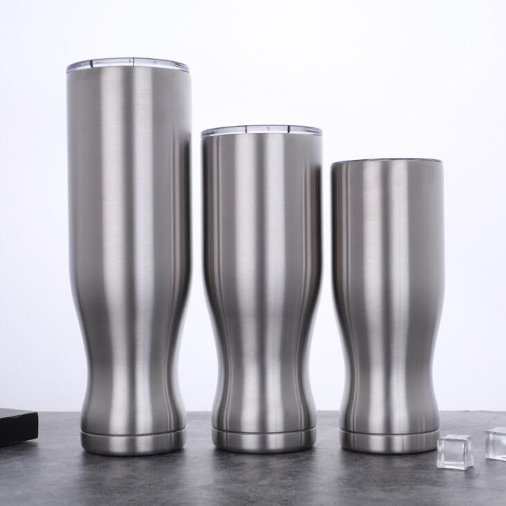 17/24/30oz New 304 Stainless Steel Vacuum Ice Cold Beer Mug Outdoor Insulation Vase Cup