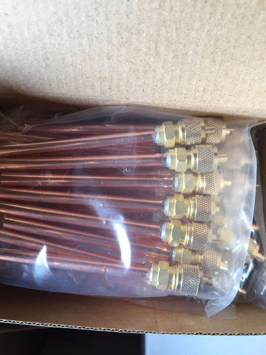 Copper 1/4 Pin Valve Refrigeration Parts Charging Valve/Access Valve for Air Conditioner