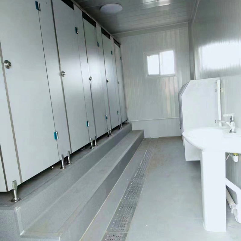 Construction Steel Prefab Container House Outdoor Foldable Container Portable Toilet