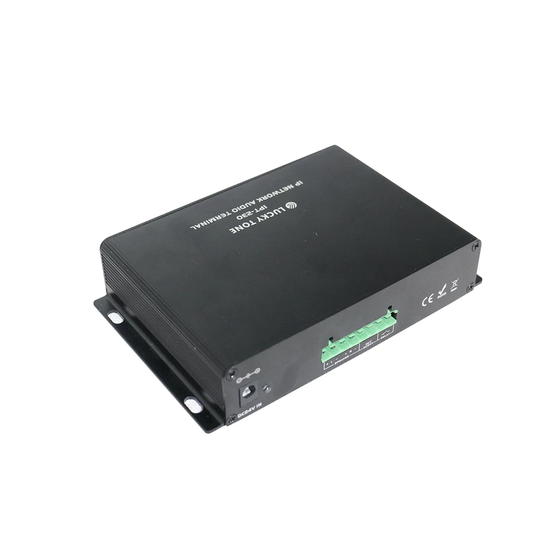 Сетевой IP-усилитель настенный 2x30Вт с RJ45