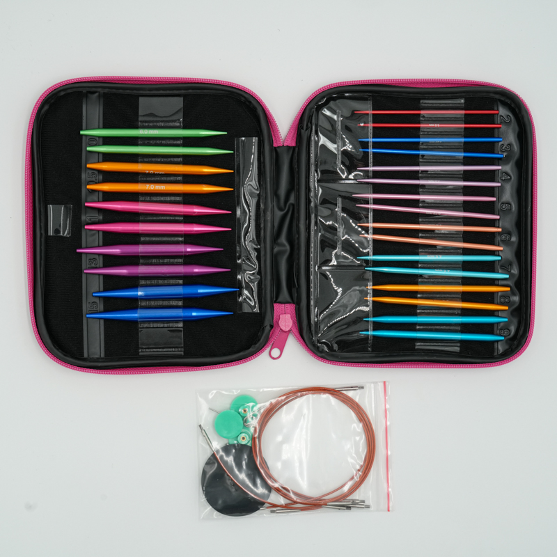 Aluminum Interchargable Circular Needles Sets
