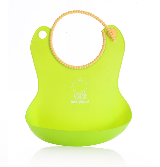 Adjustable Waterproof Silicone TPE Baby Bib Easy Wiped Clean Soft Bibs