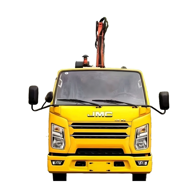 Highway Maintenance Folding Arm Boom Green Hedge Trimmer Truck Trimming Hedges Shrubs Greenery Forestry Lawn Tree Branch Cutter Cutting Vehicle