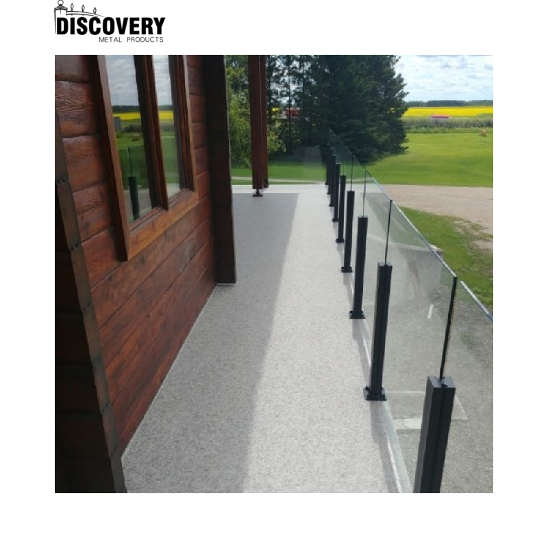 High Quality Outdoor Safety Balcony Stair Garden Aluminum Railing Deck Glass