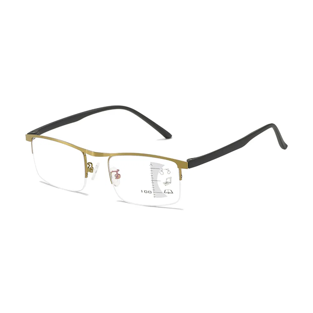 OEM Fashion Metal Presbyopia Progressive Multifocal New Reading Glasses