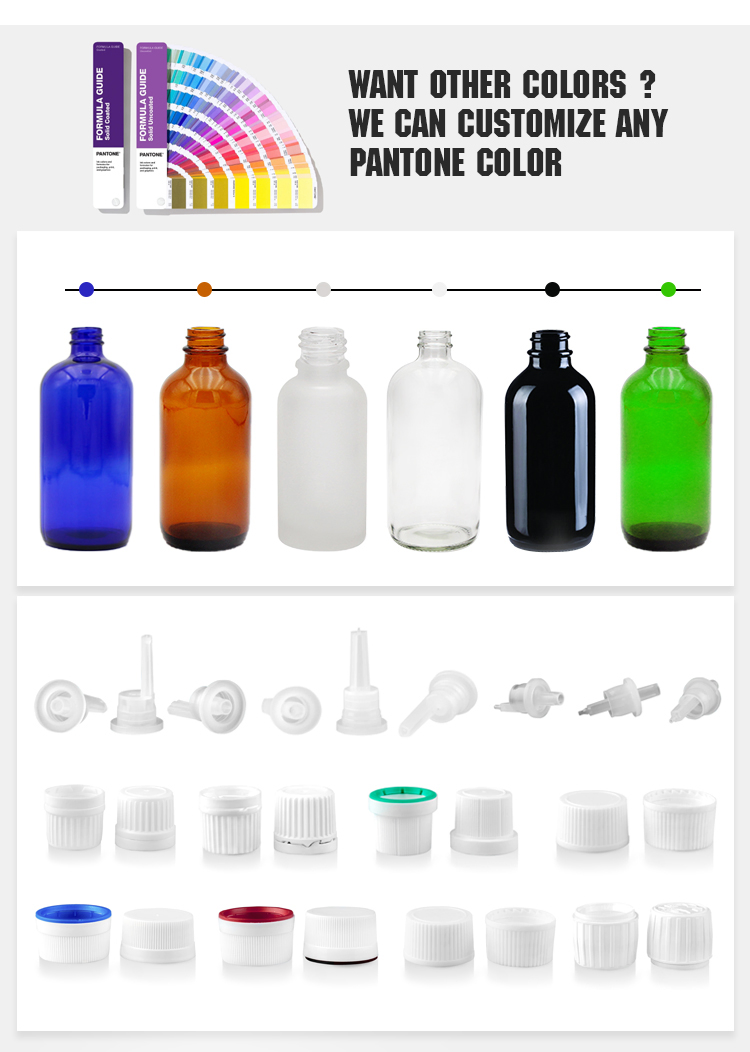 High Borosilicate Glass Glass Bottle 60ml-240ml. BPA Free