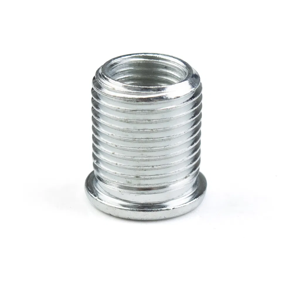 Carbon Steel Galvanized Blue-White Zinc Threaded Insert Nut Spark Plug Insert Flange Thread Insert Nut