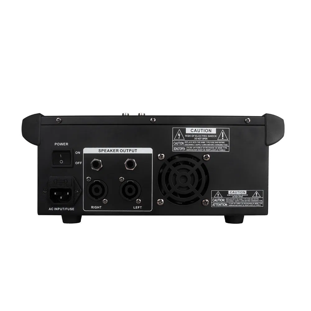 Advanced 4-Channel Audio Mixer with Wireless Microphone System