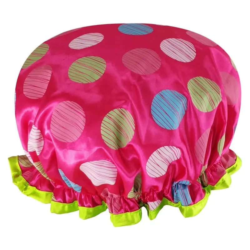 Factorydirect High Quality Customizable Double Layer Shower Caps