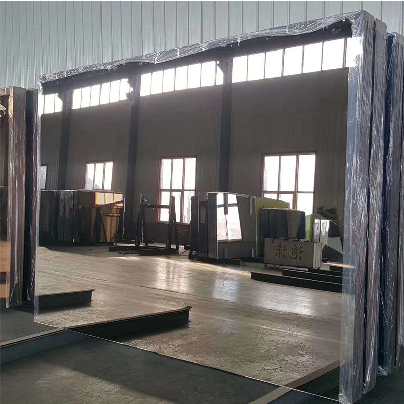 High Reflection Clear Float Glass Aluminum Mirror with Pencil Round Edge