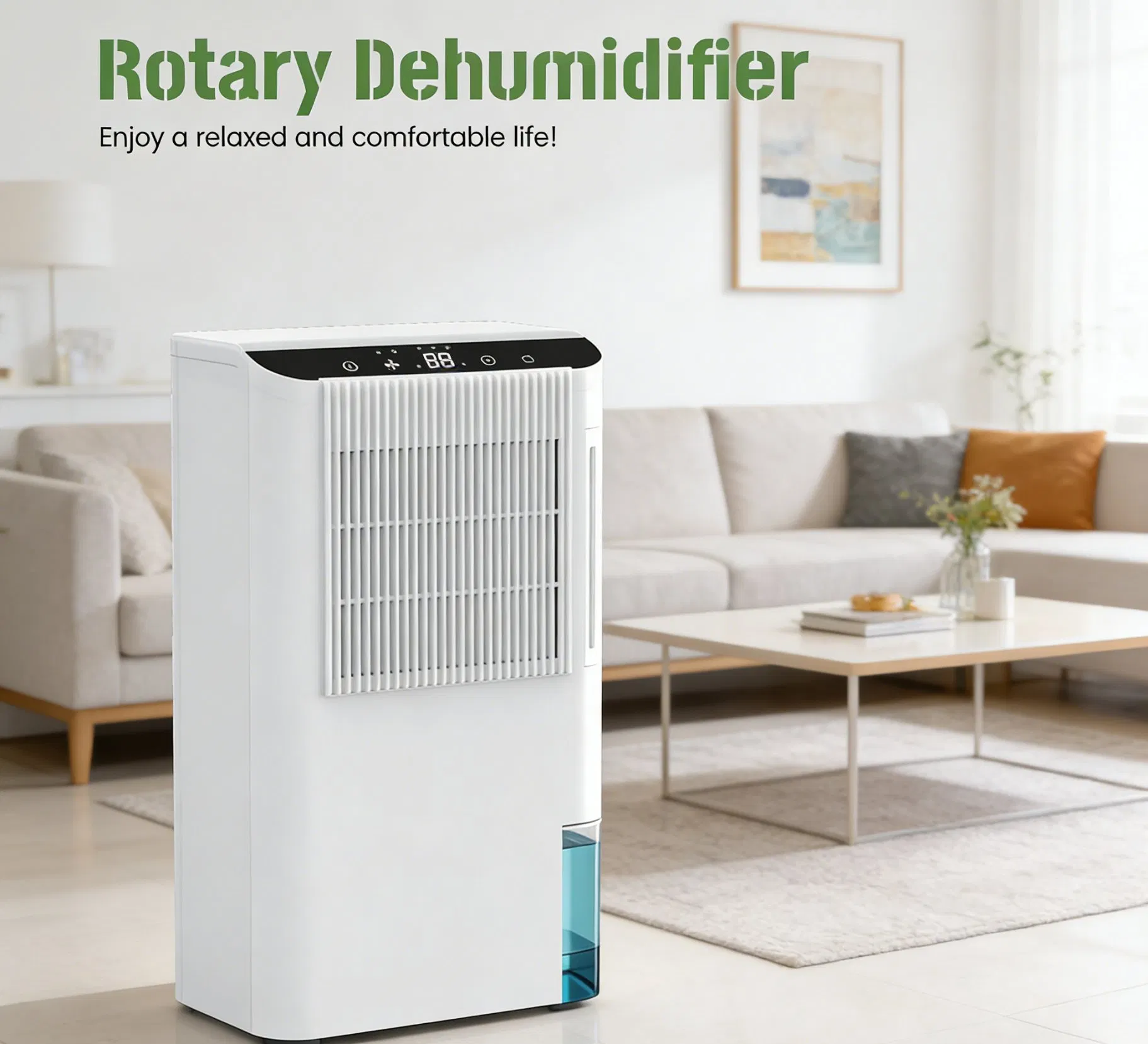 Full House Drying Solution: Low Noise Rotary Dehumidifier