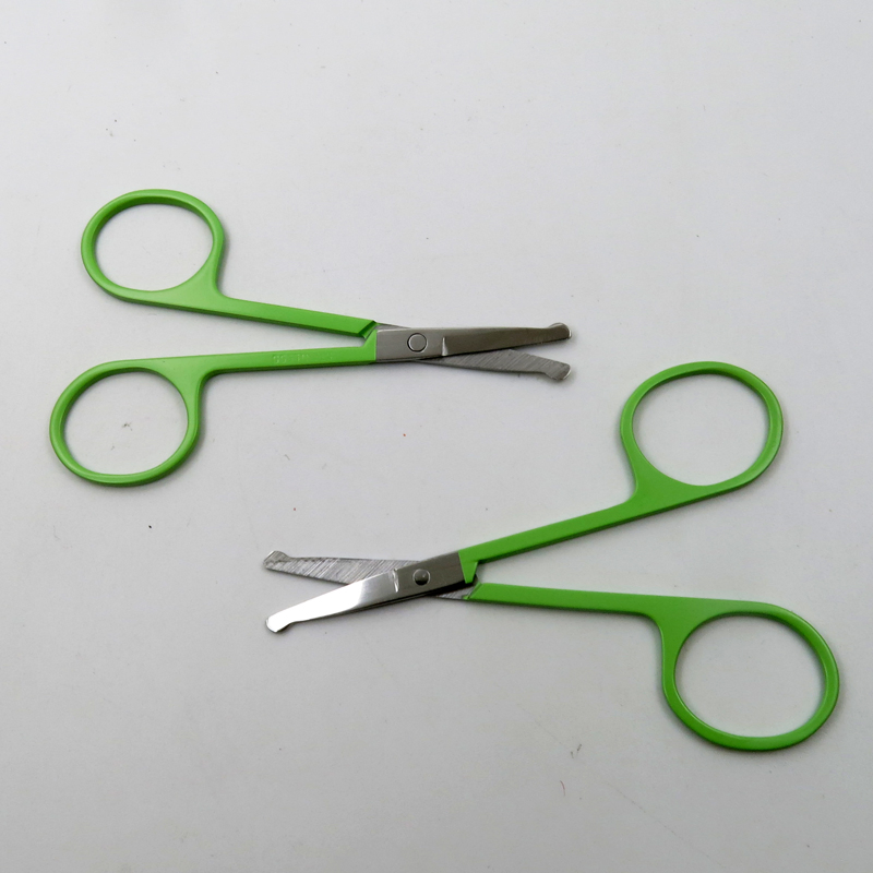 Stainless Steel Eyebrow Hair Trimming Colorful Beauty Makeup Nail Scissors Facial Trimming Tweezer Makeup Scissors Tool