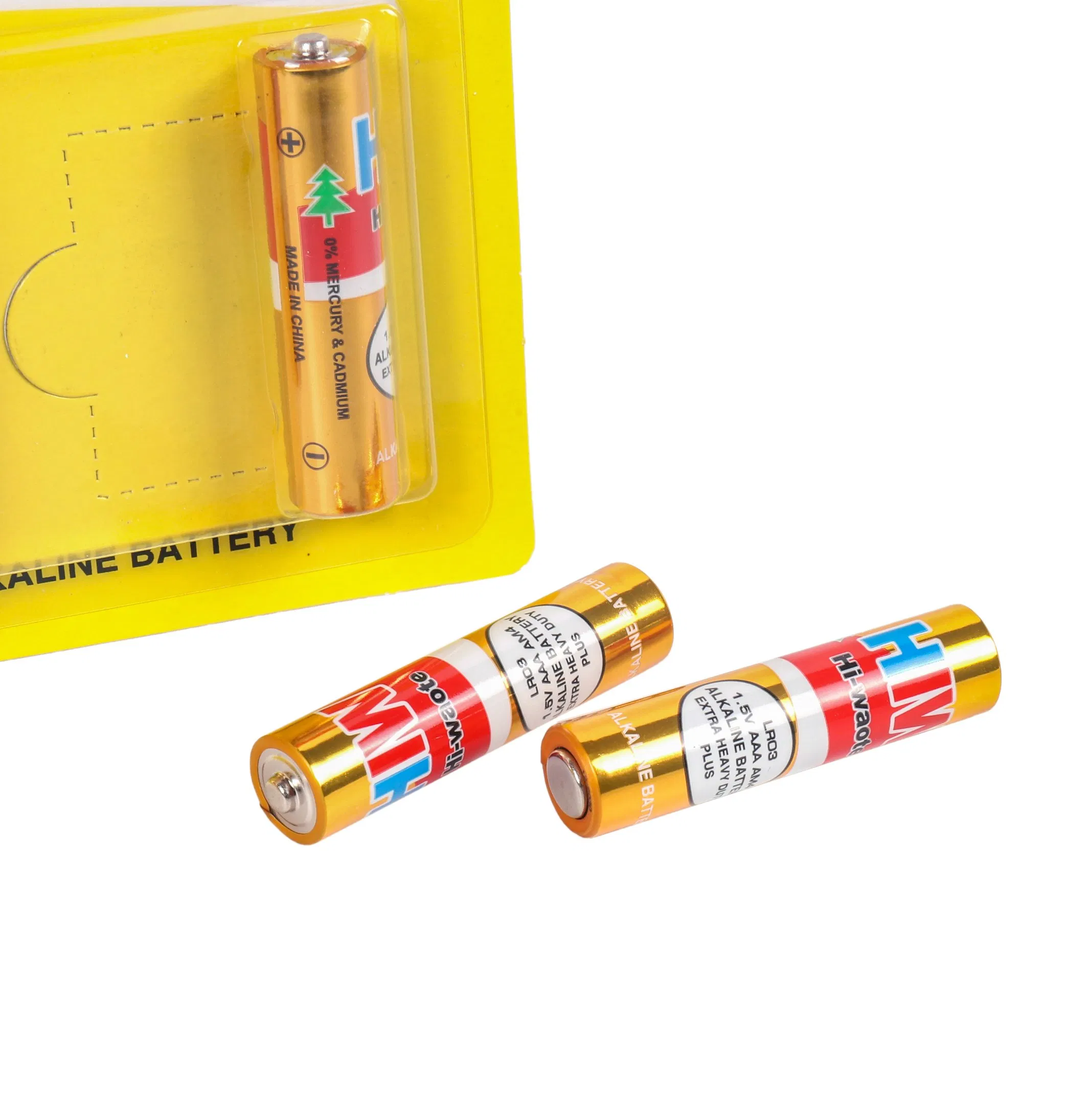 Hiw Battery, Long Shelf Life, High Energy Density, Lr03 AAA