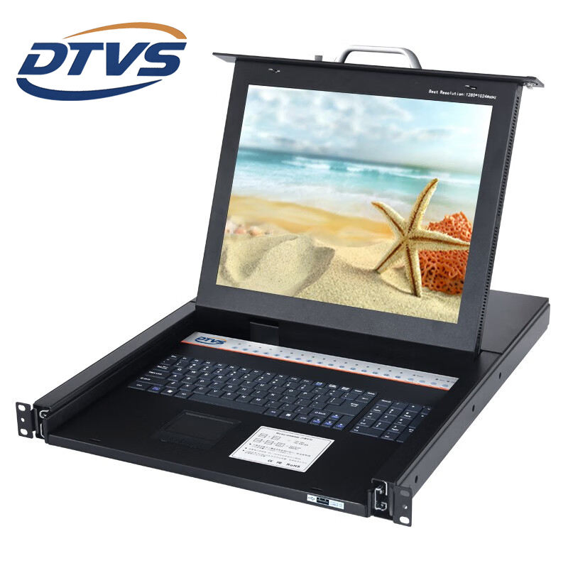 KVM-коммутатор 16 портов VGA с LCD-экраном 1U