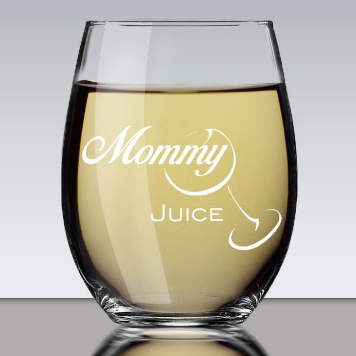 20 Oz Stemless Crystal Funny Wine Glass, Novelty Glasses with Cute Sayings