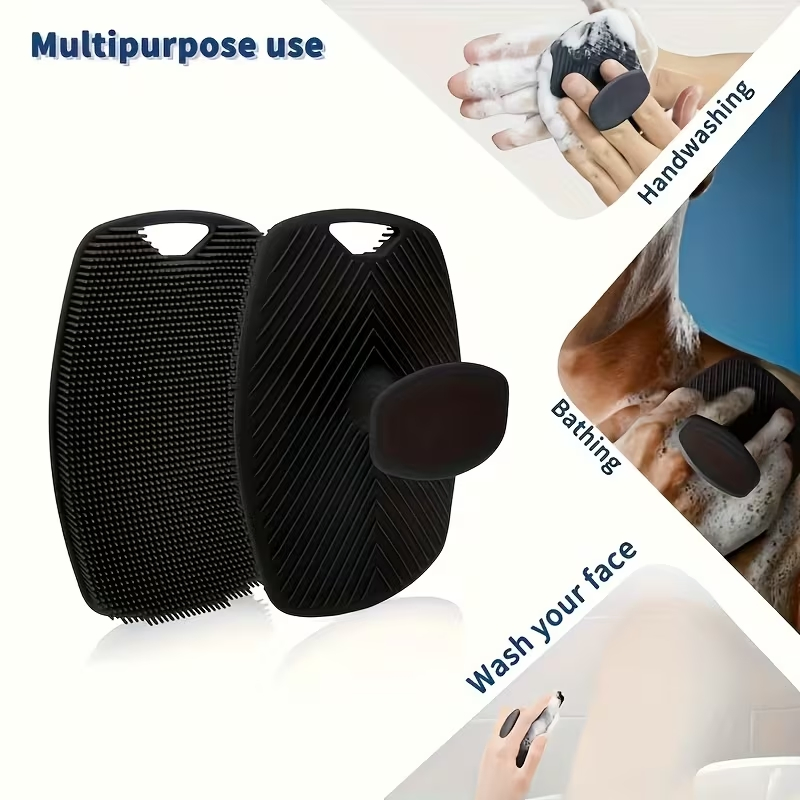 Silicone Bath Brush, Oval Hair Wash Brush