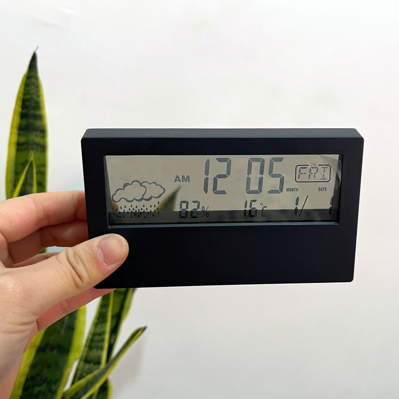 Thermometer Hygrometer Creative Weather Display Luminous Night Light Electronic Alarm Clock