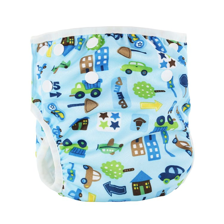 Wholesale Washable 2 Layer Baby Diaper Reusable Baby Swimming Diaper