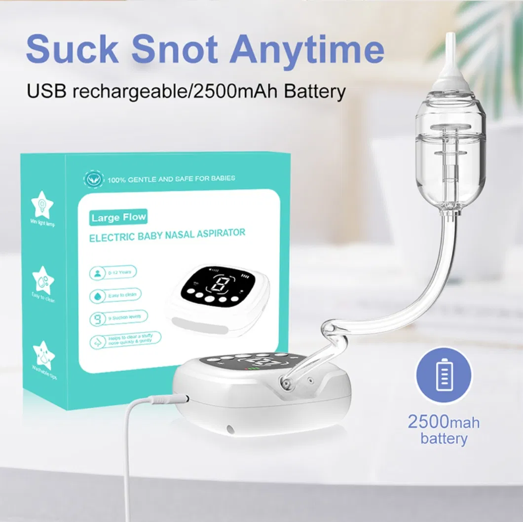 Electric Portable Multi-Functional Safe Soft Baby Nose Sucker Baby Nasal Aspirator
