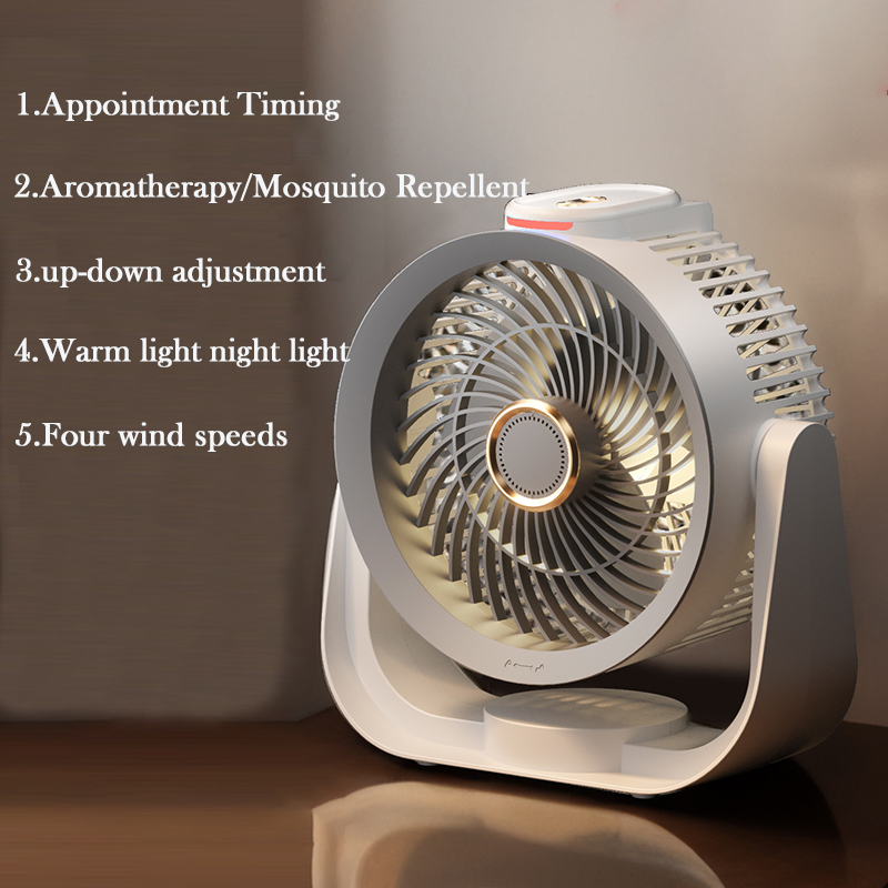 2025 New Intelligent Voice Control Portable Rechargeable Fan for Outdoor Bedroom Office