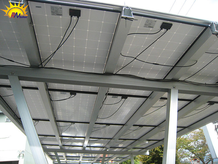 Easy Installation Aluminium Solar Carport of Light Weight Customized