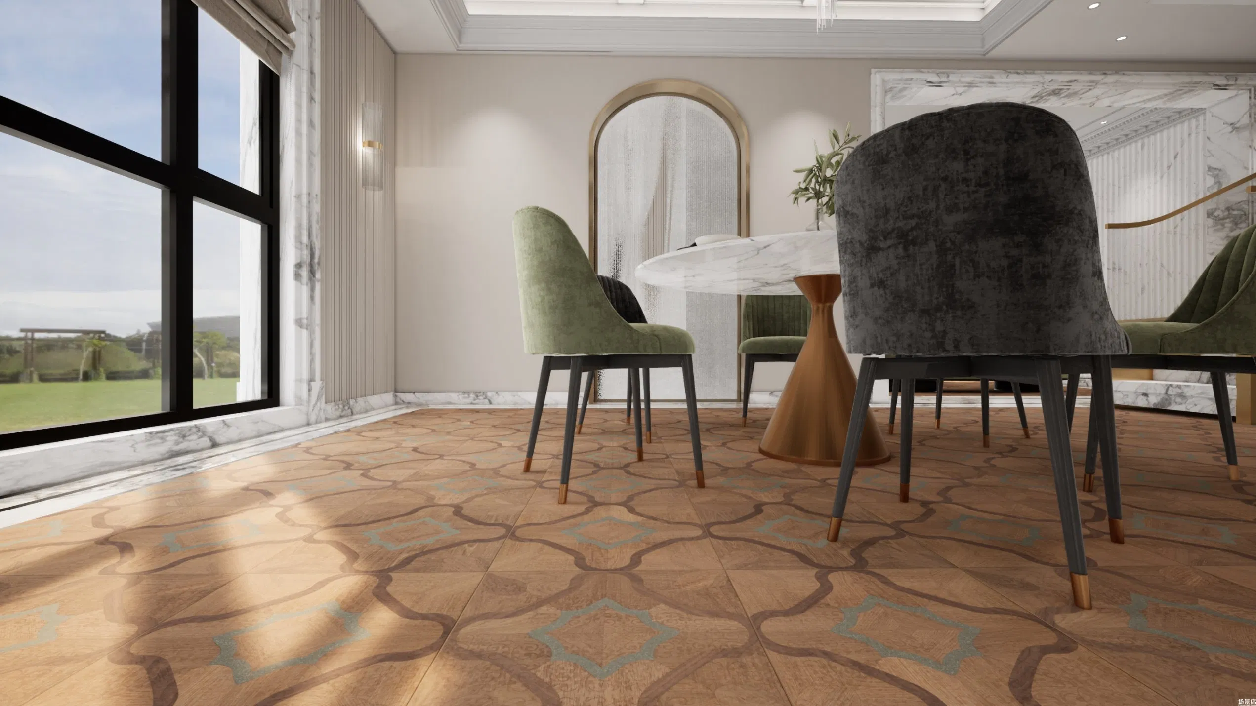 Contemporary Parquet Flooring - Engineered Wood Floor with Solid Wood Layers