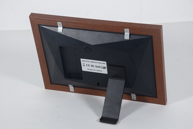 Цифровая фоторамка 10.1 дюйма в деревянном корпусе