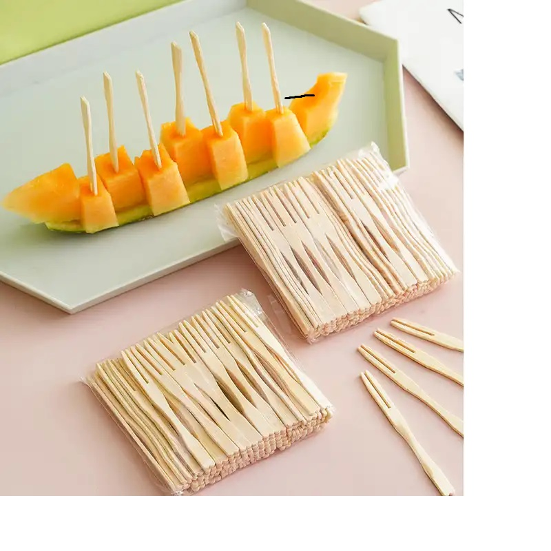 Spoon Knife Fork Set Cutlery Set Bamboo Fork