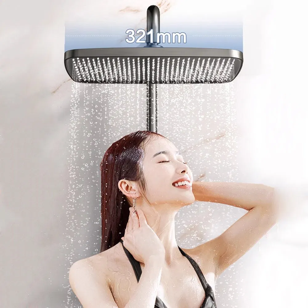 Hot Offer Modern Bathroom Bathroom Faucets Shower Set Rain Fall Square Top Sprayer Water Shower Faucet