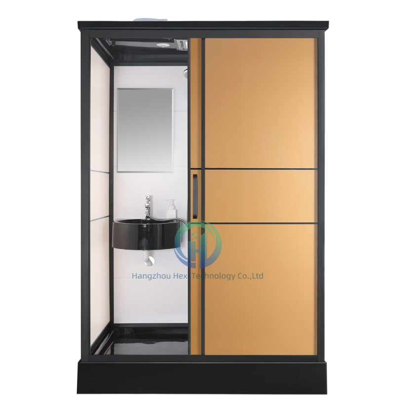 Modern Prefabricated Bathroom 140*110/170*120/190*120*215cm with Sanitary Toilet and Shower