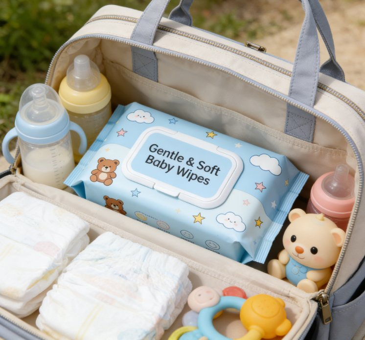 Wholesale Disposable Baby Wet Wipes for Hands Face and Body Cleaning