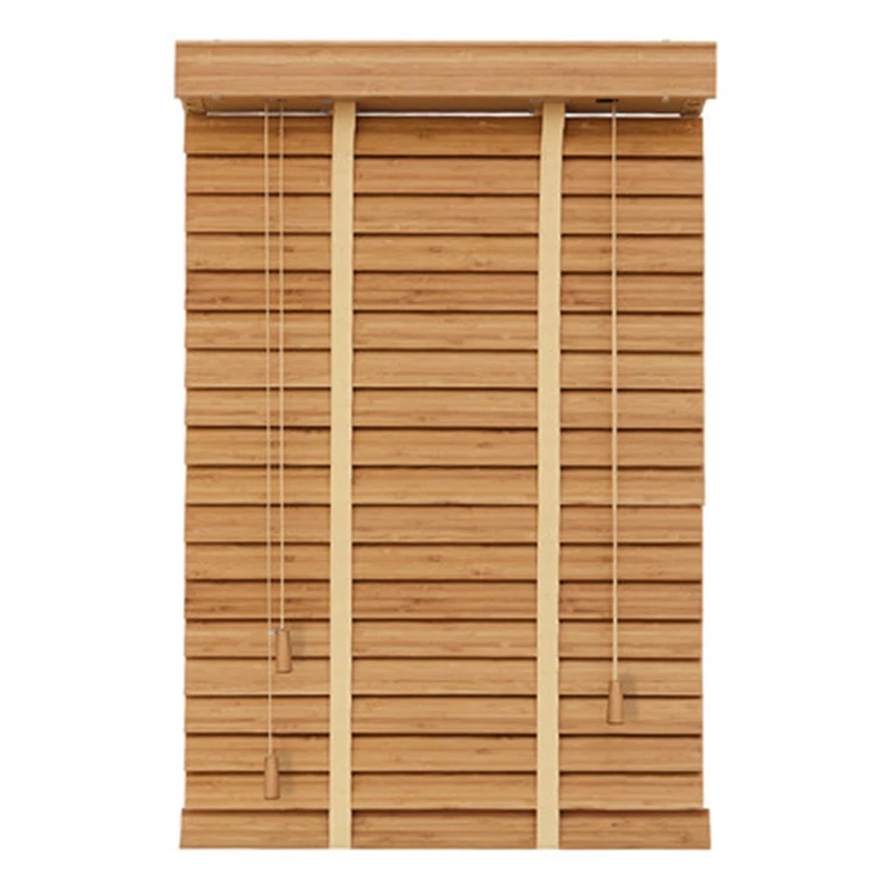 Bamboo Venetian Blinds 50 mm Slat Customized Size Block The Light Window Shutter for Home Decoration